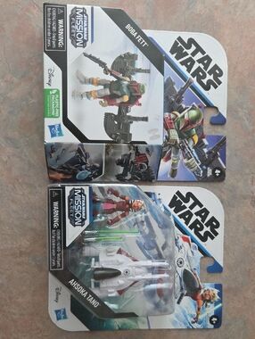 Star Wars Kids Action Figure Pack - Boba Fett & Ahsoka Tano NEW